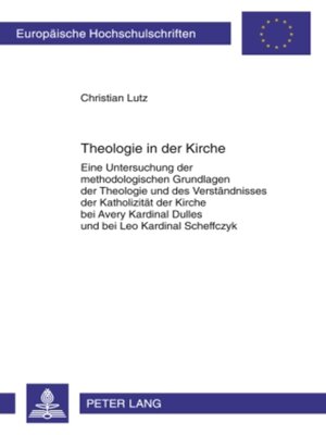 cover image of Theologie in der Kirche